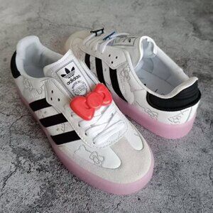 adidas Hello Kitty x Sambae White Black Clear Pink